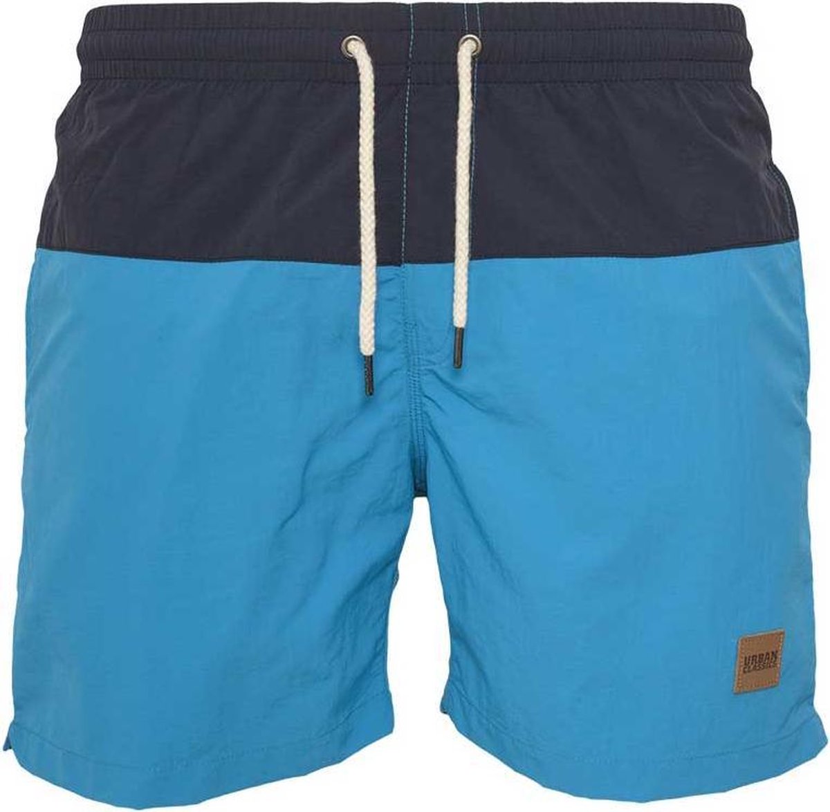 Urban Classics Block Zwemshorts M Turquoise