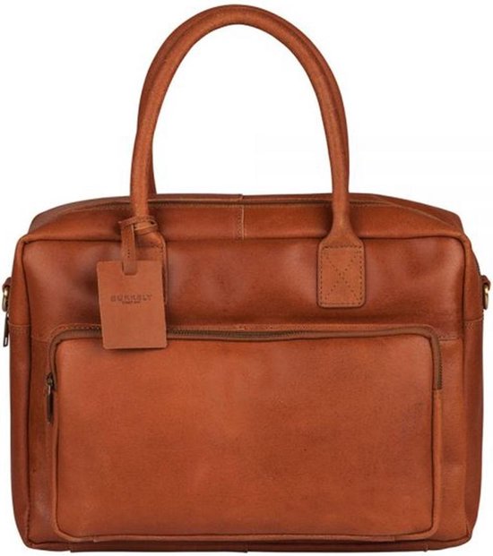 BURKELY Vintage Mitch Aktetas 15 inch Laptoptas Cognac