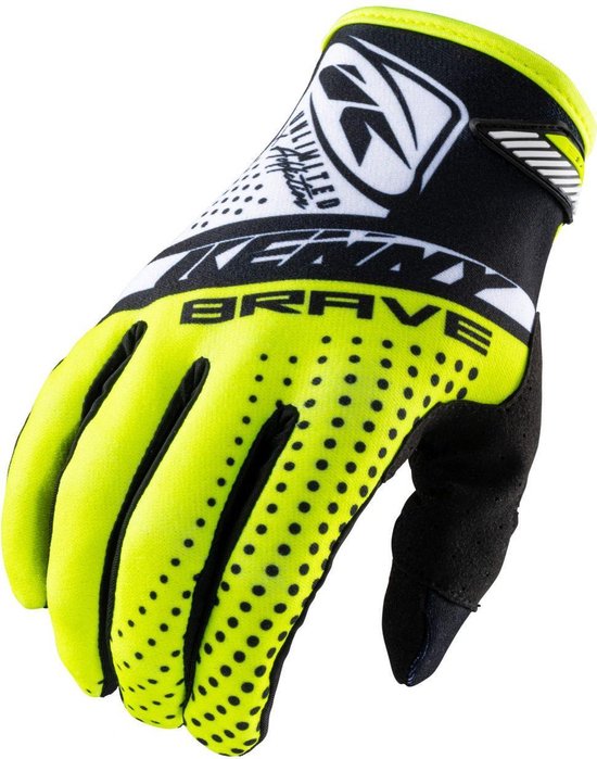 Kenny Brave glove neon yellow MTB / BMX handschoenen - Maat:7 | bol.com