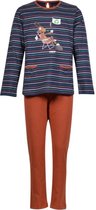 Woody pyjama meisjes - geit - streep - 202-1-BSL-S-987 - maat 116