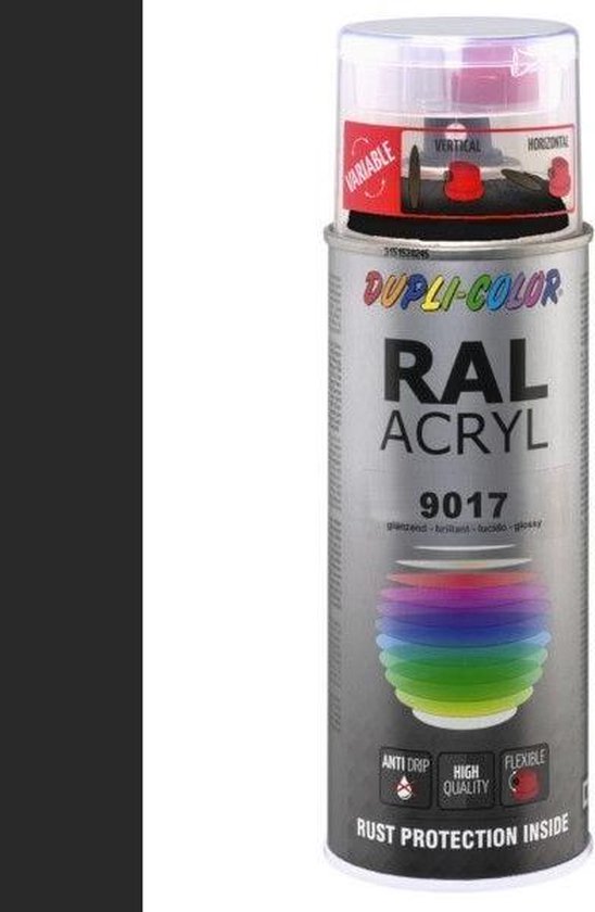 TRISTARcolor RAL 9017 Verkehrsschwarz Lackstift – 50 Ml, Glänzend, Schnelltrocknend, Für Viele Oberflächen