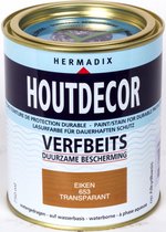 Hermadix Houtdecor Verfbeits Transparant - 0,75 liter - 653 Eiken