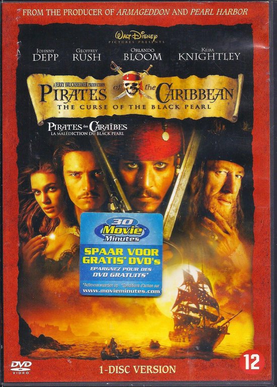 Cover van de film 'Pirates Of The Caribbean: The Curse Of The Black Pearl'