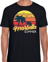 Marbella zomer t-shirt / shirt Marbella summer voor heren - zwart - Marbella beach party outfit / vakantie kleding /  strandfeest shirt S
