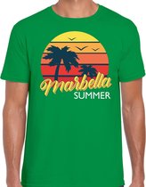 Marbella zomer t-shirt / shirt Marbella summer voor heren - groen - Marbella beach party outfit / vakantie kleding /  strandfeest shirt L