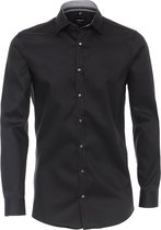 Venti Overhemd Non Iron Zwart Body Fit 103522600-800 - L