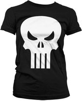 Marvel The Punisher Dames Tshirt -XL- Skull Zwart