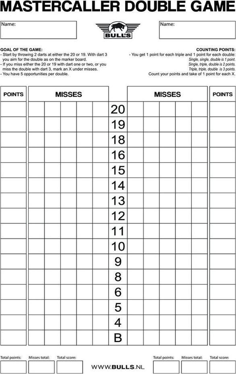 Double Game Scoreboard Flex (30 x 45 cm)