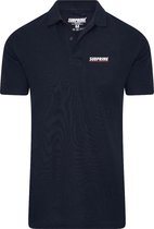 Subprime - Heren Polo SS Polo Stripe Navy - Blauw - Maat S