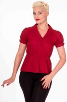 Dancing Days Blouse -S- ENDORA Bordeaux rood