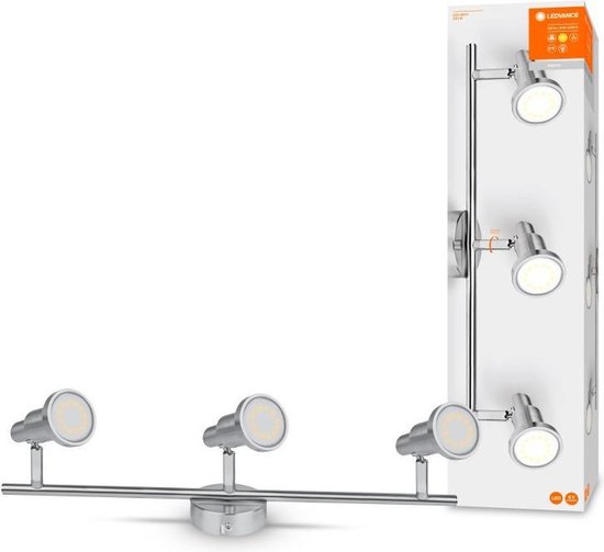 Ledvance LED Spot plafondopbouwlamp GU10 3 x 3 Watt, met 3 spots