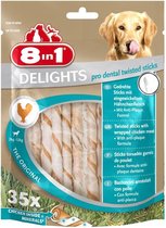 5x 8in1 Delights Pro Dental Twist Sticks Kip 35 stuks