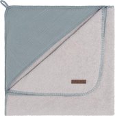 Baby's Only Baby badcape - Omslagdoek - Handdoek met capuchon Breeze - Stonegreen - 75x85 cm - 100% katoen - Badstof