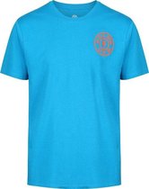 BASIC T-SHIRT WITH CHEST LOGO - TURQUOISE- L