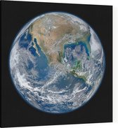 Blue Marble 2012 Planet Earth (aarde) - Foto op Canvas - 60 x 60 cm