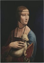 De dame met de hermelijn, Leonardo da Vinci - Foto op Posterpapier - 50 x 70 cm (B2)