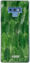 Samsung Galaxy Note 9 Hoesje Transparant TPU Case - Green Scales #ffffff