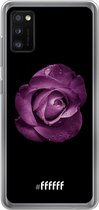 Samsung Galaxy A41 Hoesje Transparant TPU Case - Purple Rose #ffffff