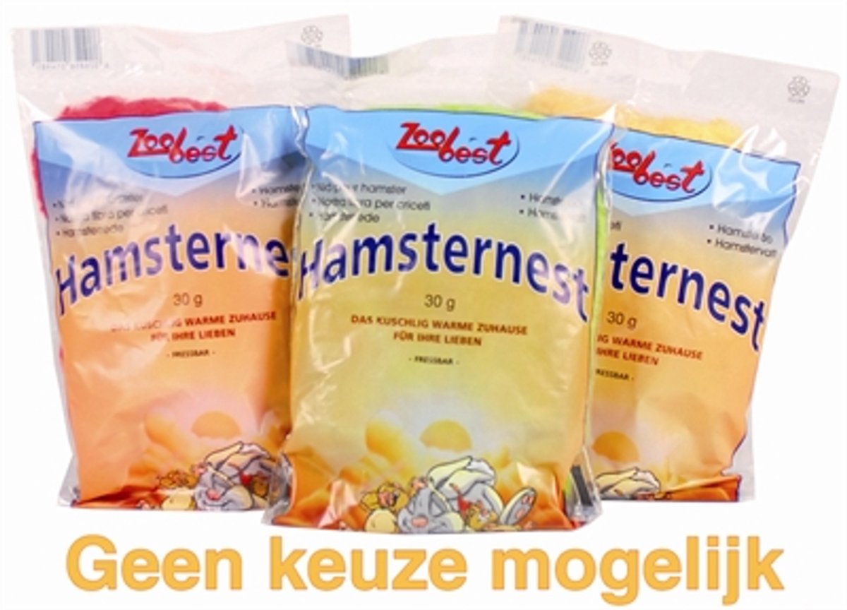 Zoobest Eetbare Hamsterwatten Assorti - 30 gr