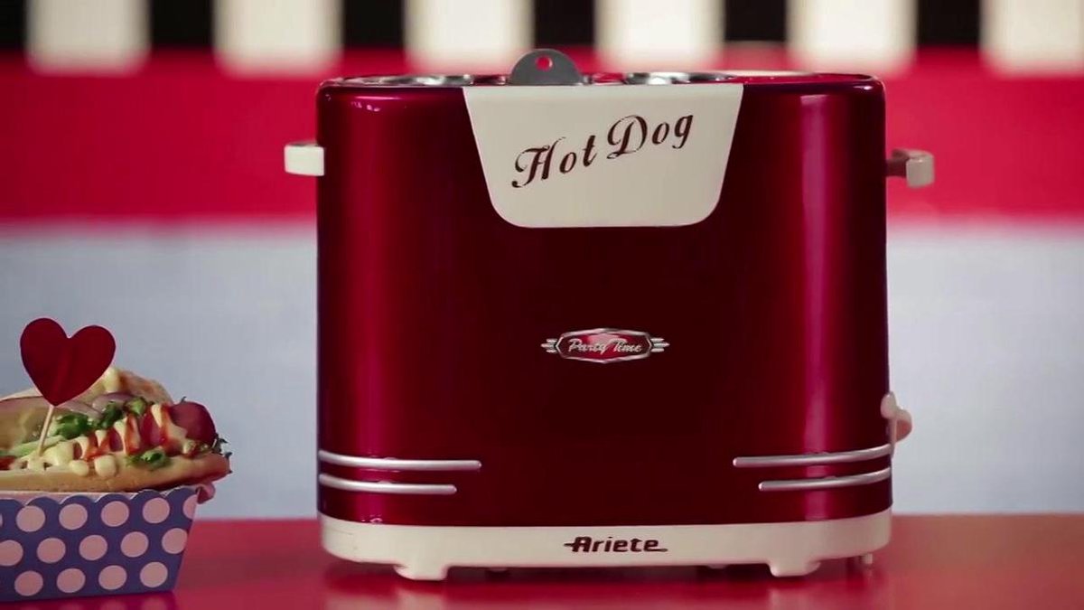 Ariete 2953 Party Time Machine Popcorn Popper XL - Retro Popcornmaker Metaal Rood