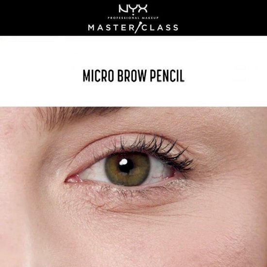 NYX Professional Makeup Micro Brow Pencil - Black - Wenkbrauw potlood -  0,09 g | bol
