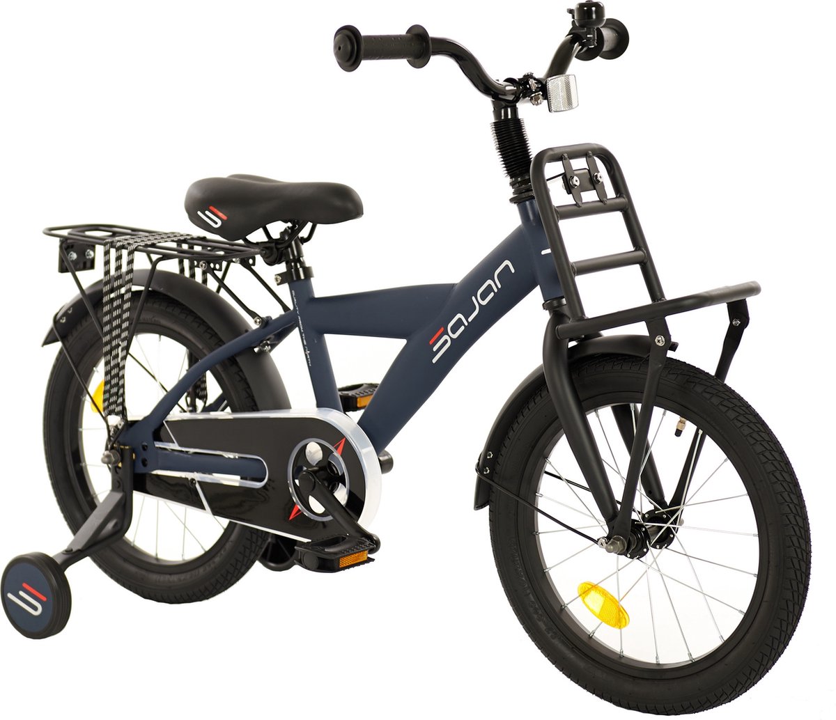 Sajan - Kinderfiets - 16 inch - Mat-Blauw -Jongensfiets -16 inch fiets