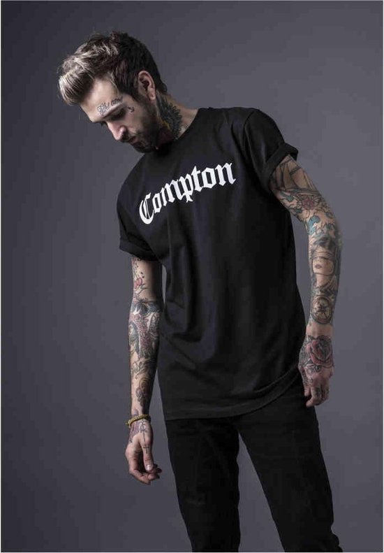 Urban Classics Heren Tshirt Compton Zwart