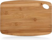 1x Rechthoekige bamboe houten snijplanken met oog 26 cm - Zeller - Keukenbenodigdheden - Kookbenodigdheden - Snijplanken/serveerplanken - Houten serveerborden - Snijplanken van hout