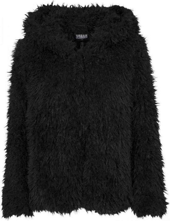 Urban Classics Winter Jacket -3XL- Hooded Teddy Black