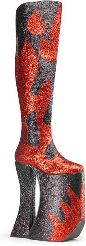 Pleaser Pink Label Plateau Overknee Laarzen -39 Shoes- SPLASHY-3020  Paaldans schoenen | bol.com