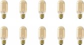 CALEX - LED Lamp 10 Pack - LED Buislamp - Filament - E27 Fitting - Dimbaar - 4W - Warm Wit 2100K - Amber - BES LED
