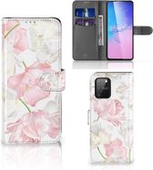 GSM Hoesje Geschikt voor Samsung S10 Lite Wallet Case Cadeau voor Mama Lovely Flowers