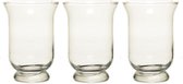 Set van 3x stuks kelk vaas/vazen van glas 19,5 cm - Bloemen of boeketten vazen