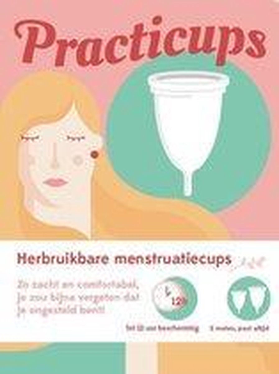 Practicups Herbruikbare Menstruatiecup - 2 stuks
