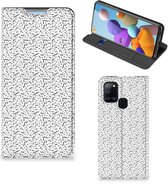 Telefoon Hoesje Geschikt voor Samsung Galaxy A21s Flipcase Stripes Dots