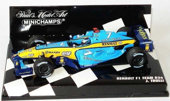The 1:43 Diecast Modelcar of the Renault R24 #7 of 2004. The driver was ...