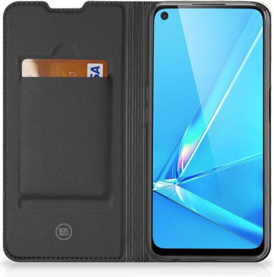 Coque Smartphone OPPO A52 | Couverture de livre A72 Marble Goud