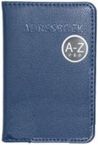 Verhaak Adresboek 11 X 17 Cm Kunstleer Blauw