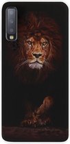 ADEL Siliconen Back Cover Softcase Hoesje Geschikt voor Samsung Galaxy A7 (2018) - Leeuw