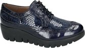 Wonders -Dames -  blauw donker - lage gesloten schoenen - maat 37