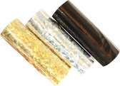 Amscan Serpentine Golden Wishes 12 M Papier Goud/zilver/zwart 3 Stuks