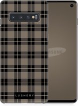 Lushery Hard Case voor Samsung Galaxy S10 - Pretty in Plaid