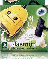 stofzuiger luchtverfrisser set van 6 - jasmijn - geurparels
