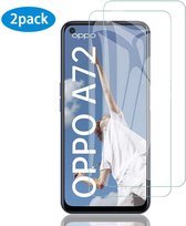 Screenprotector geschikt voor Oppo A72 Tempered Glass Screenprotector Glas Gehard - 2 Stuks