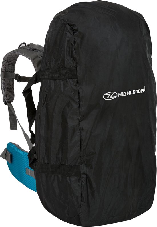 Foto: Highlander combohoes 50 tot 70 liter flightbag en regenhoes zwart