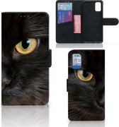 Telefoonhoesje Geschikt voor Samsung Galaxy A41 Beschermhoesje Zwarte Kat