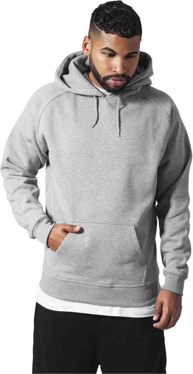 Urban Classics Blank Hoody Heren Trui met capuchon – XL Grijs