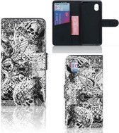 Telefoonhoesje Alcatel 1B (2020) Wallet Book Case Skulls Angel