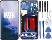 AMOLED Materiaal LCD-scherm en Digitizer Volledige montage met frame voor OnePlus 7 Pro (blauw)