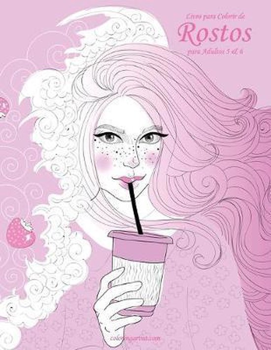 Rostos- Livro para Colorir de Rostos para Adultos 5 & 6 - cover